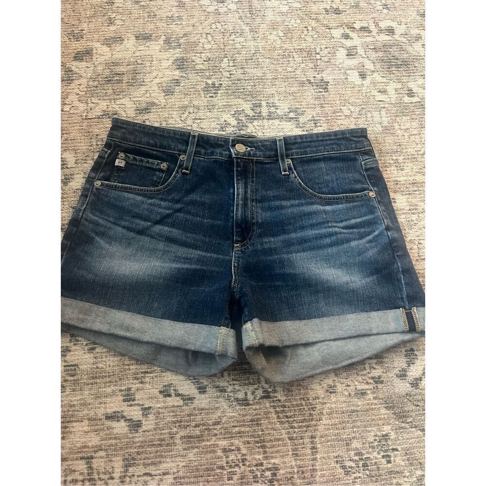 AG The Hailey Boyfriend Roll-Up Jean Shorts